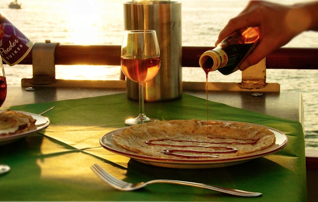 Met 2 personen onbeperkt pannenkoeken eten op de pannenkoekenboot (ma t/m vrij)!